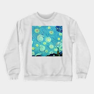 Van Gogh Style Pattern Crewneck Sweatshirt